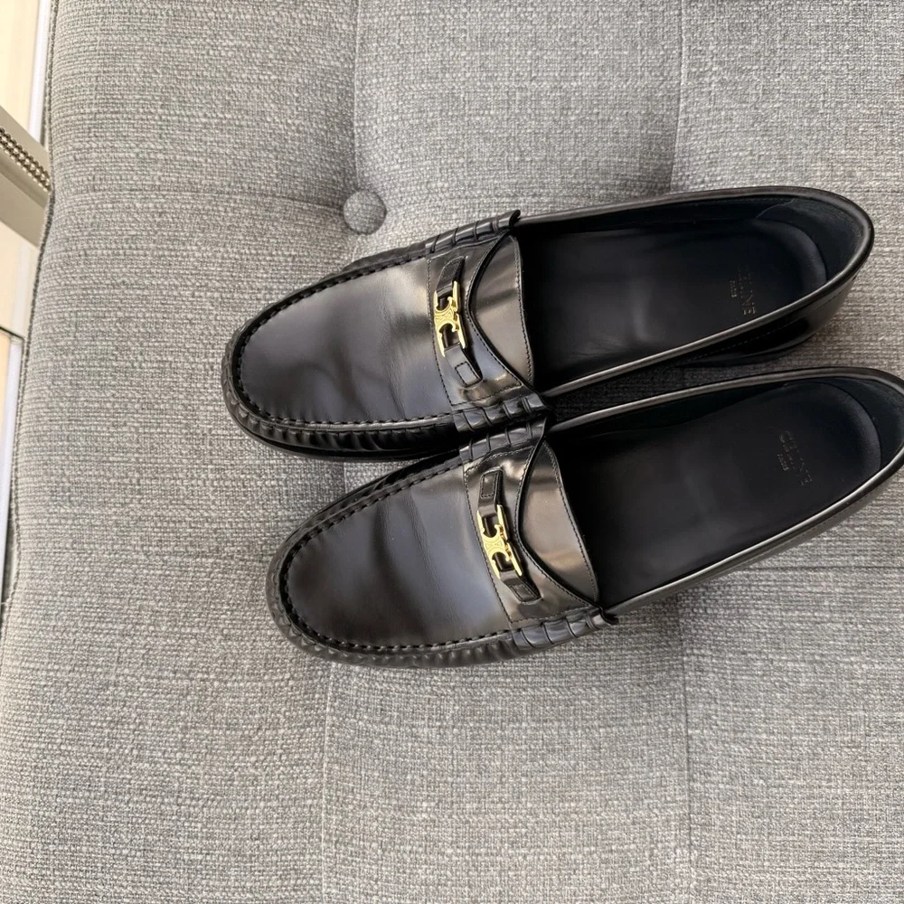 Celine Men's Elegant Black Slip-On Loafers - Picture 5 of 6